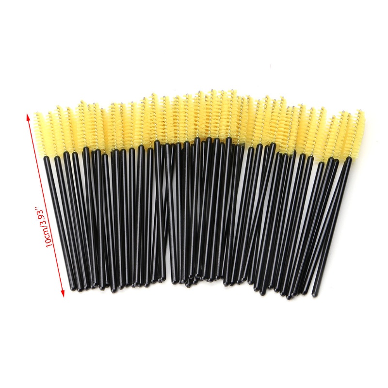 [Hàng mới về] Bộ 50 cây cọ thoa mascara nối mi mini dùng 1 lần