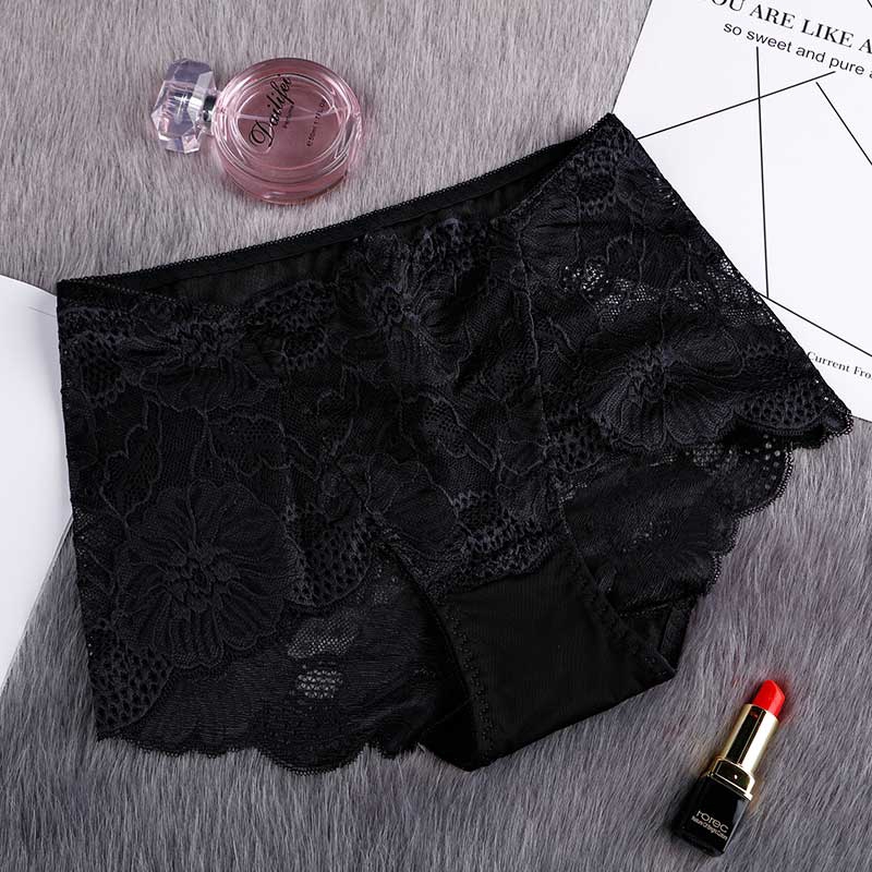 AOFEIQIKE Quần lót ren lưng cao xuyên thấu thoáng khí không vết hằn thoải mái L-XXL