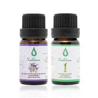 [Combo Cục Cưng] Tinh dầu Lavender Tây Ban Nha và Tinh dầu Sả chanh – thơm phòng, khử mùi hôi, giảm căng thẳng.