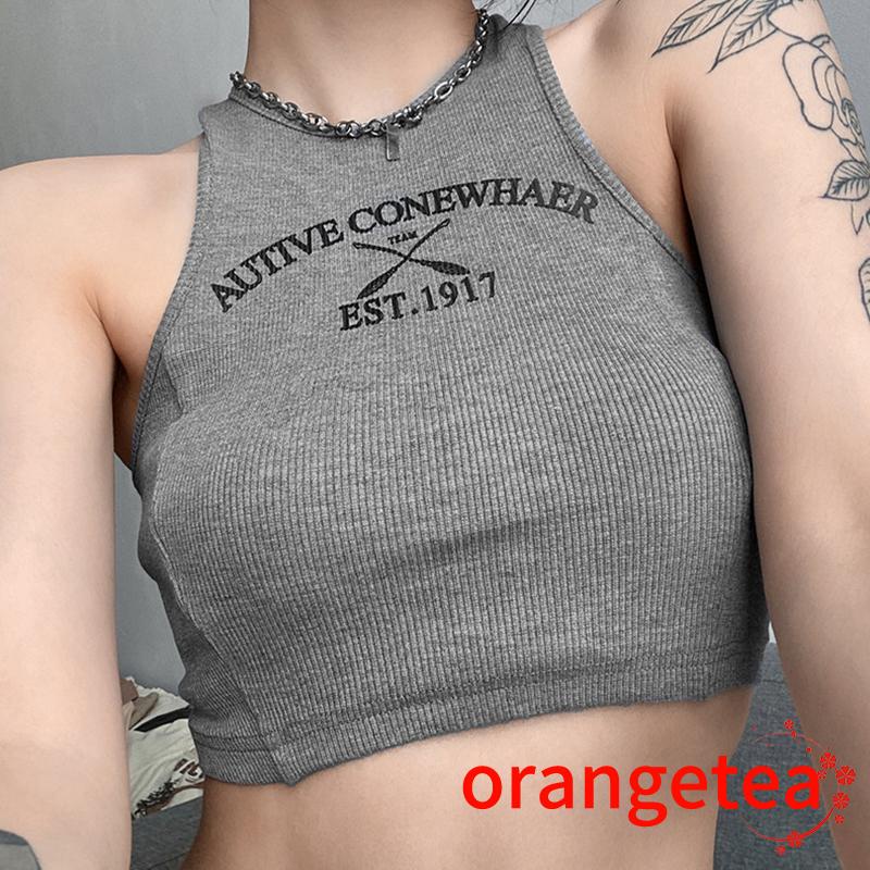 Áo Tank Top Sát Nách Cổ Tròn Thiết Kế Ôm Sát Tôn Dáng