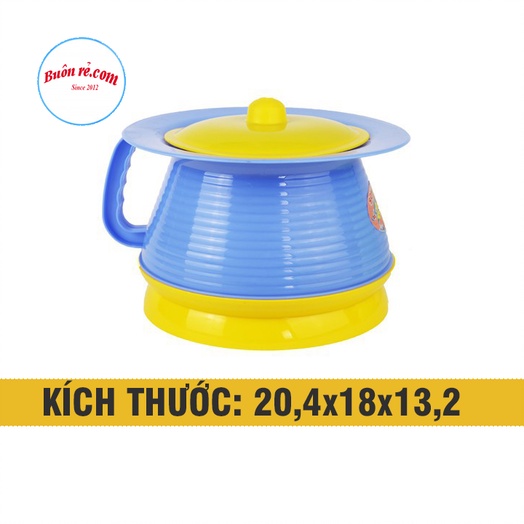 Bô vệ sinh cho bé nhựa Việt Nhật , Bô cua cho bé có nắp đậy - Buôn Rẻ 01416