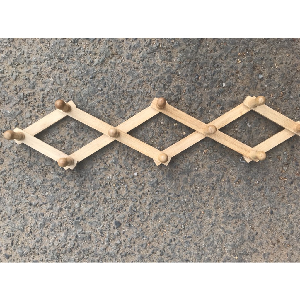 Combo 2 móc áo gỗ treo tường 10 núm - Nội Thất Ori