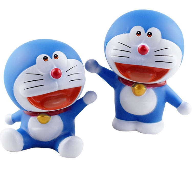 Mô Hình Mèo Máy Màu Xanh Dương Trang Trí Bánh Kem Sinh Nhật