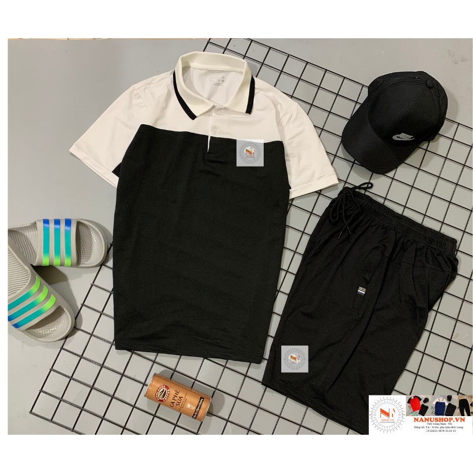 Bộ quần áo hè ❤FreeShip❤  cổ tròn/bẻ 4 màu lựa chọn, chất polo cá sấu thoáng mát. | BigBuy360 - bigbuy360.vn