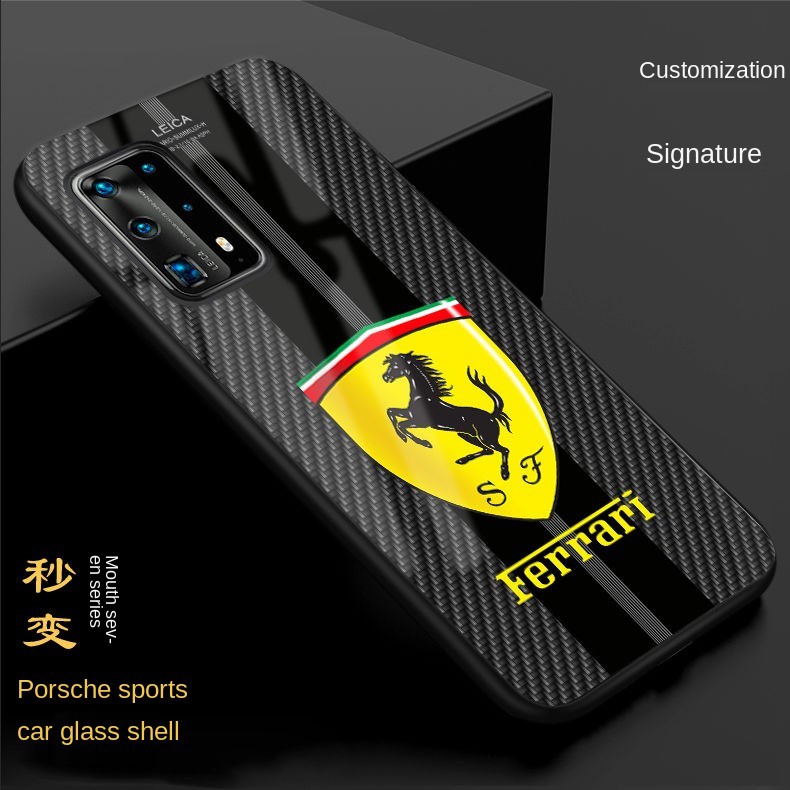 LAMBORGHINI FERRARI Ốp Điện Thoại Kính Cường Lực Chống Rơi Cho Huawei P40 P30Pro P40Pro P40Pro