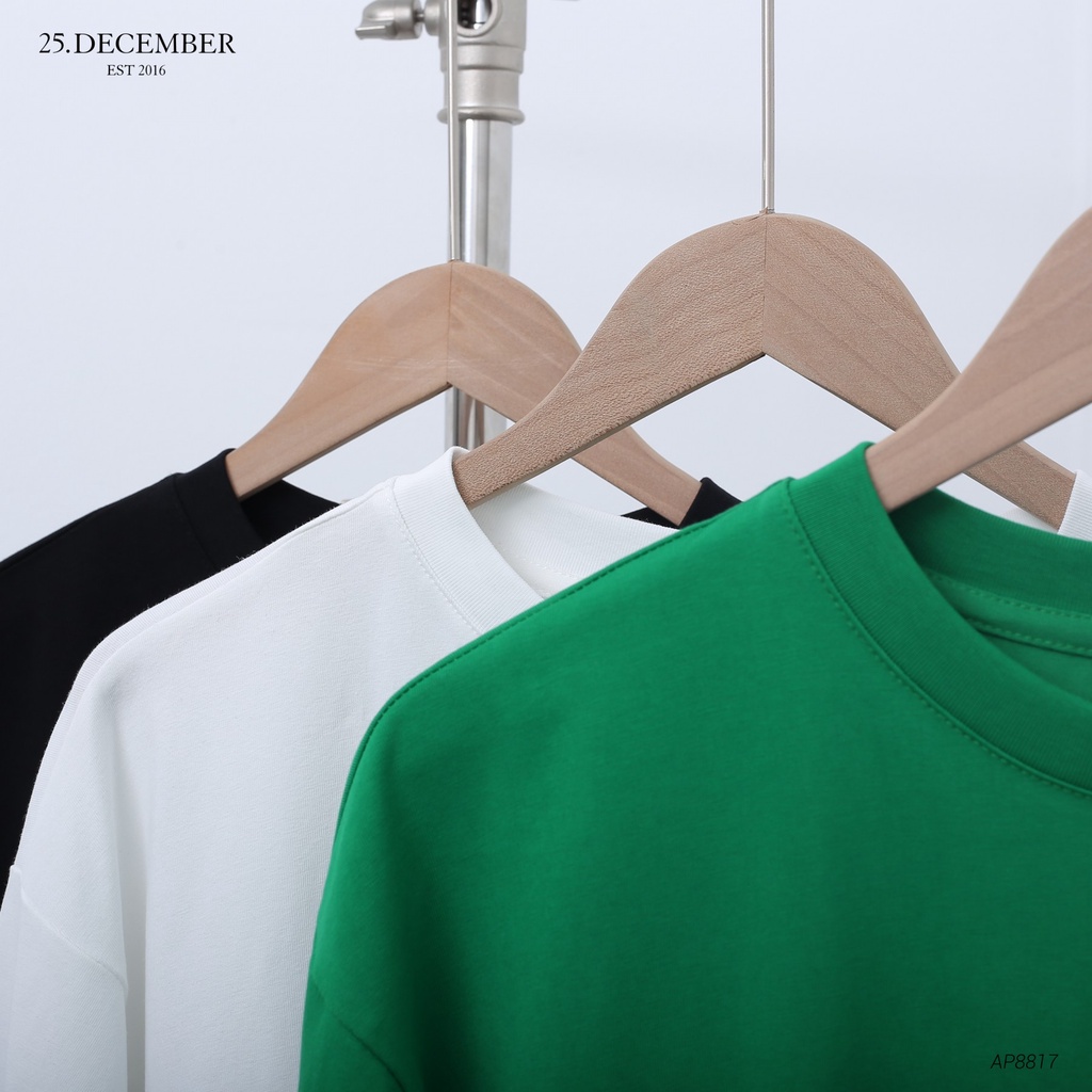 Áo phông họa tiết Under chất vải cotton dầy dặn, form dáng đẹp - 25.December AP8817