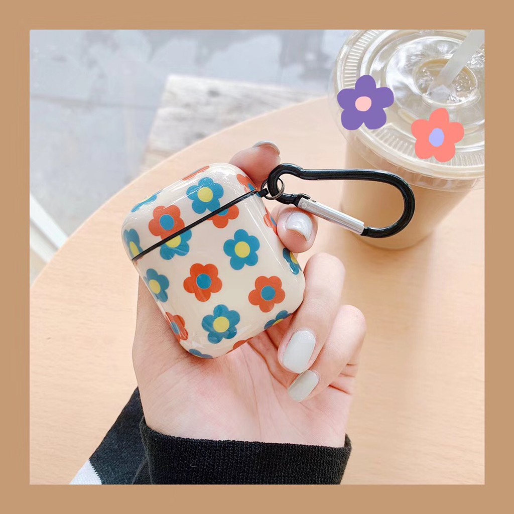 Casing AirPod Charging Headphone Case Full Flower Ins style Pattern AirPods Case For AirPods 1 and AirPod 2