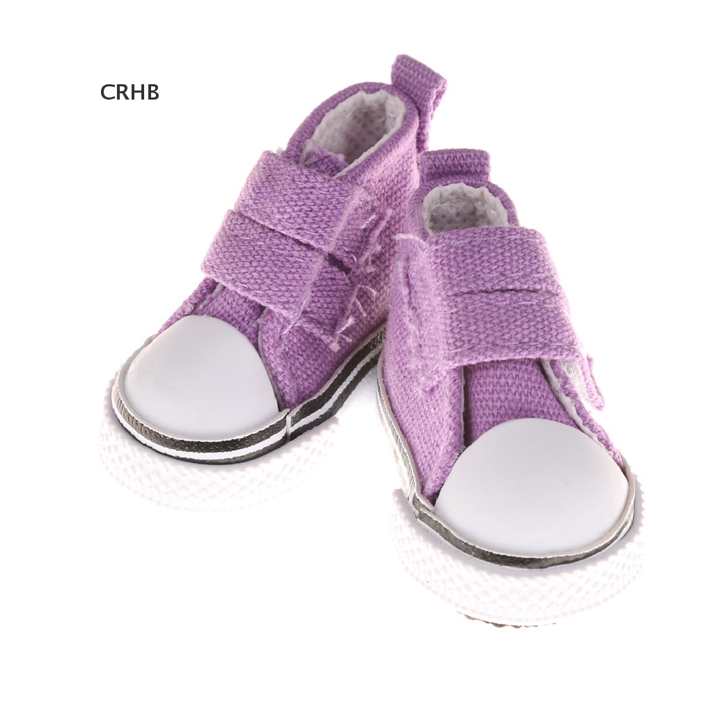 Crh Giày Thể Thao Vải Canvas 5cm Tỉ Lệ 1 / 6 Cho Búp Bê Bjd Mới