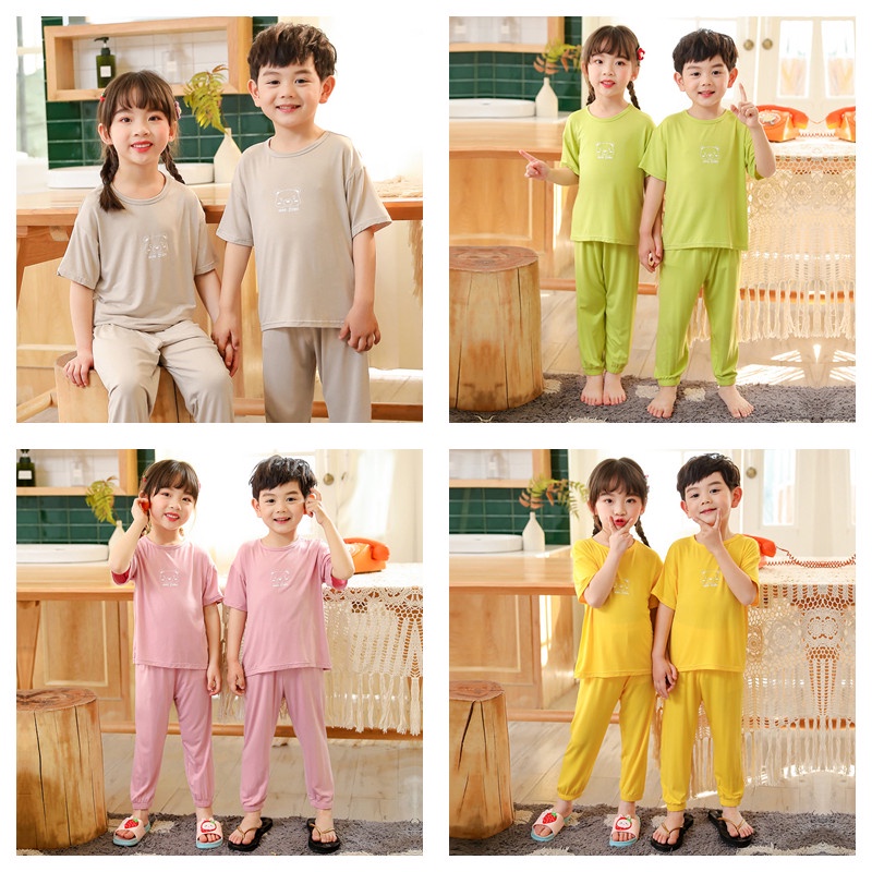 Set đồ ngủ YAOEENH họa tiết hoạt hình đáng yêu dành cho trẻ em