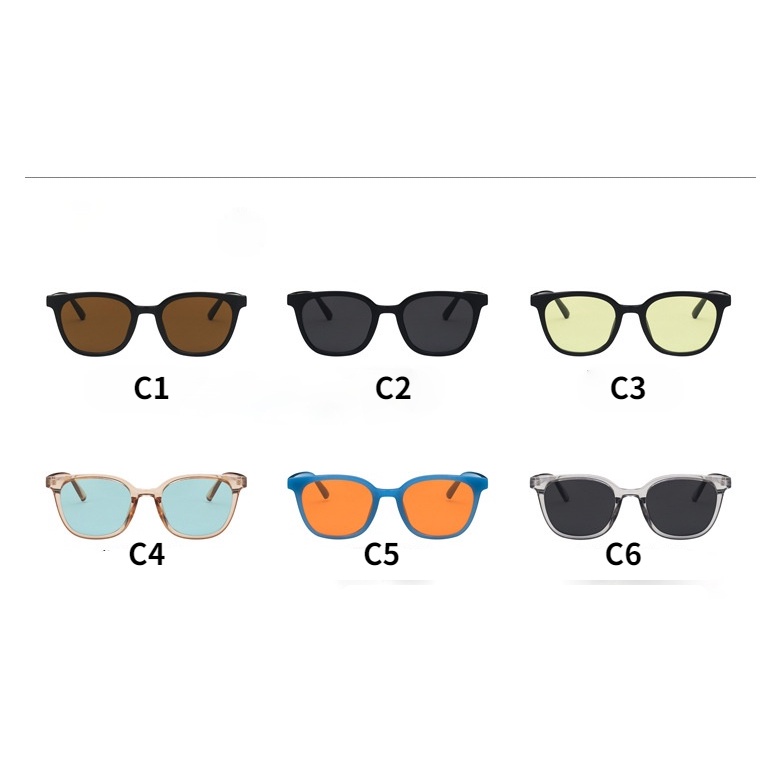 Kính mát nam nữ nhiều màu sắc thời trang phong cách Hàn Quốc