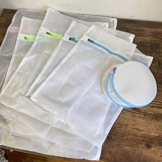 Bộ 6 túi lưới túi giặt có dây khóa kéo, 3 lớp siêu bền