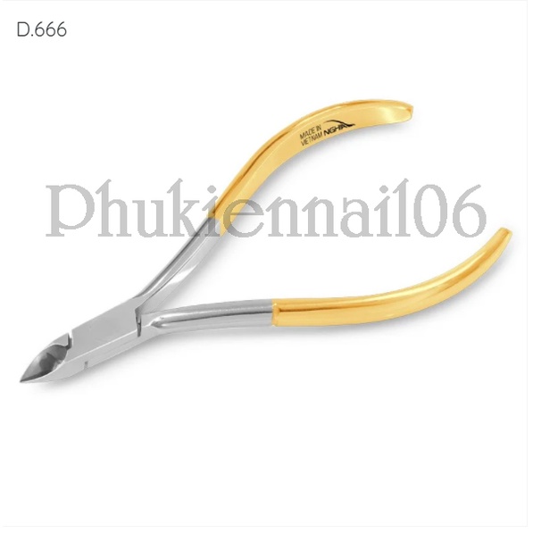 Kềm cắt da D666 Kềm Nghĩa, kìm nhặt da thép không gỉ vàng không chống
