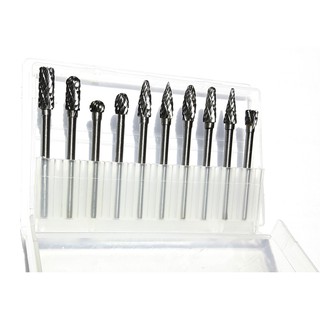 BỘ 10 MŨI MÀI GỖ - MŨI DOA CÁN 3MM X 4MM