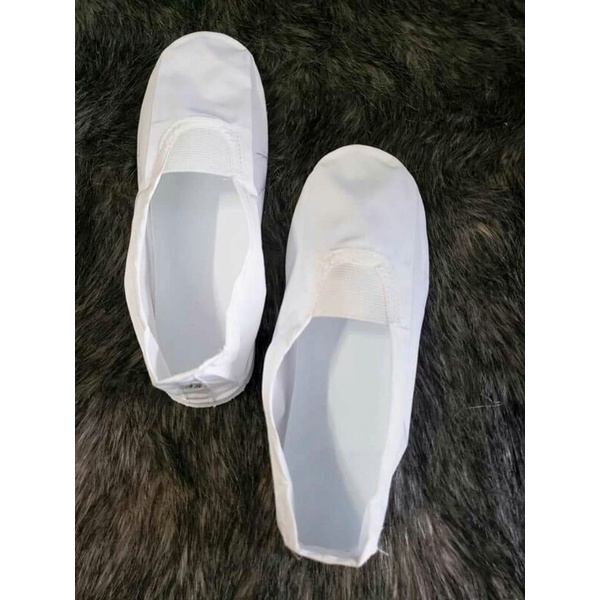 Giày múa bale phù hợp trẻ em và người lớn màu trắng