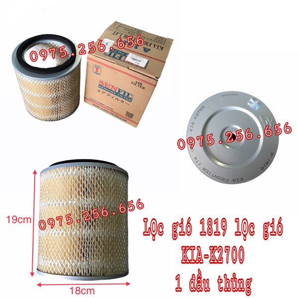 Lọc Gió 1819 Lọc Gió KIA-K2700 1 đầu thủng Phụ tùng ô tô