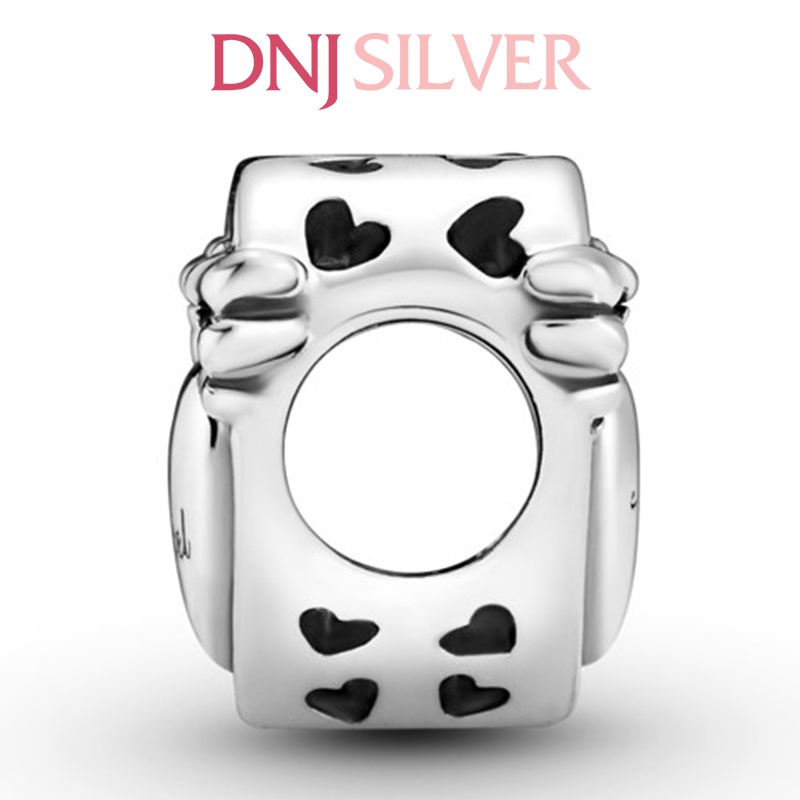 [Hàng cao cấp] Charm bạc 925 cao cấp, hàng chuẩn bạc - Charm Angel Wings &amp; Mum thích hợp để mix vòng tay charm - DN094