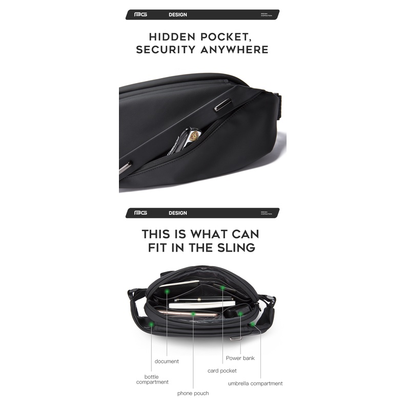 Bange Túi Đeo Chéo Đa Năng Chống Thấm Nước Mới Cho Nam