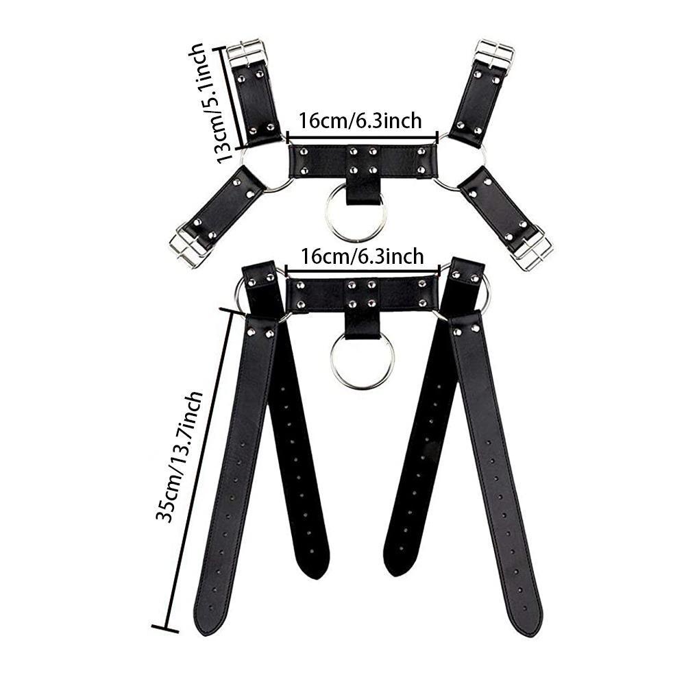 Dây đai đeo ngực bằng da PU gợi cảm U5W2 U1P2 U2L1