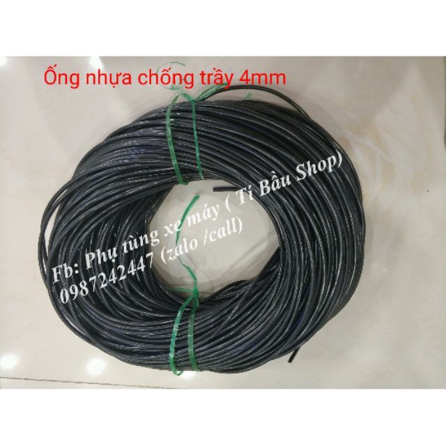 NGUYÊN CUỘN ỐNG NHỰA LUỒN CHỐNG TRẦY DÂY ĐIỆN size 4mm ( cuộn 1kg)