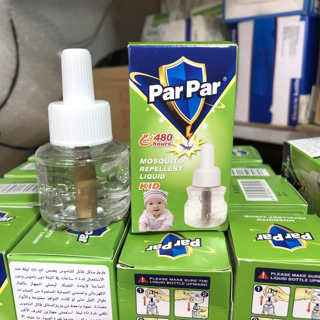 Lọ Tinh dầu đuổi muỗi Par Par 480h dùng cho các máy đuổi muỗi Par Par
