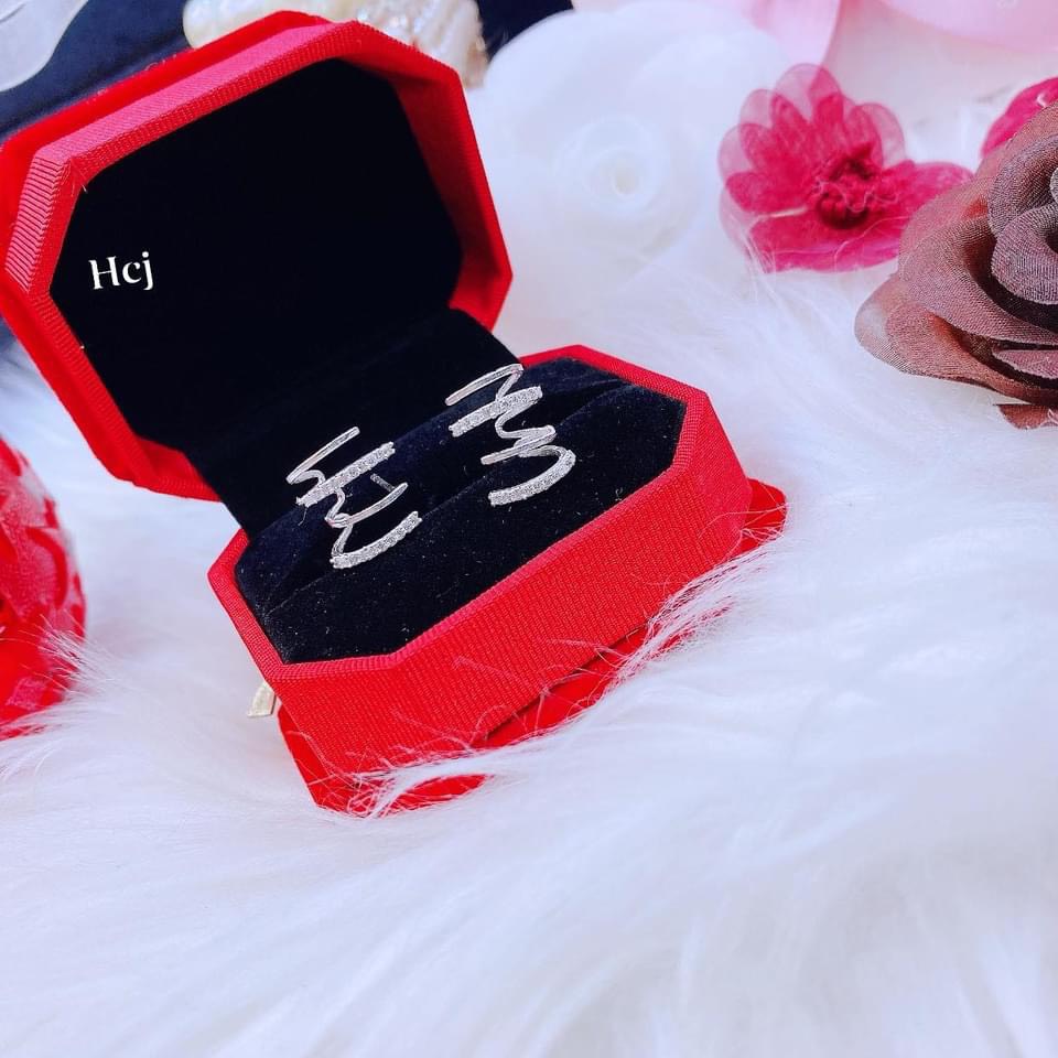 Khuyên tai nữ bạc thật mẫu mới đính đá cá tính - Kho sỉ bạc Nhất Linh