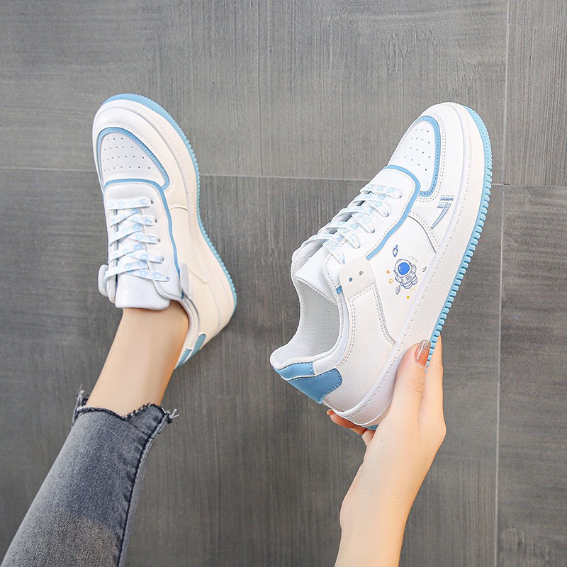 Giày MWC 0598 - Giày Thể Thao Nữ Sneaker, Sneaker Nữ Da Phối Màu Trẻ Trung Siêu Hot