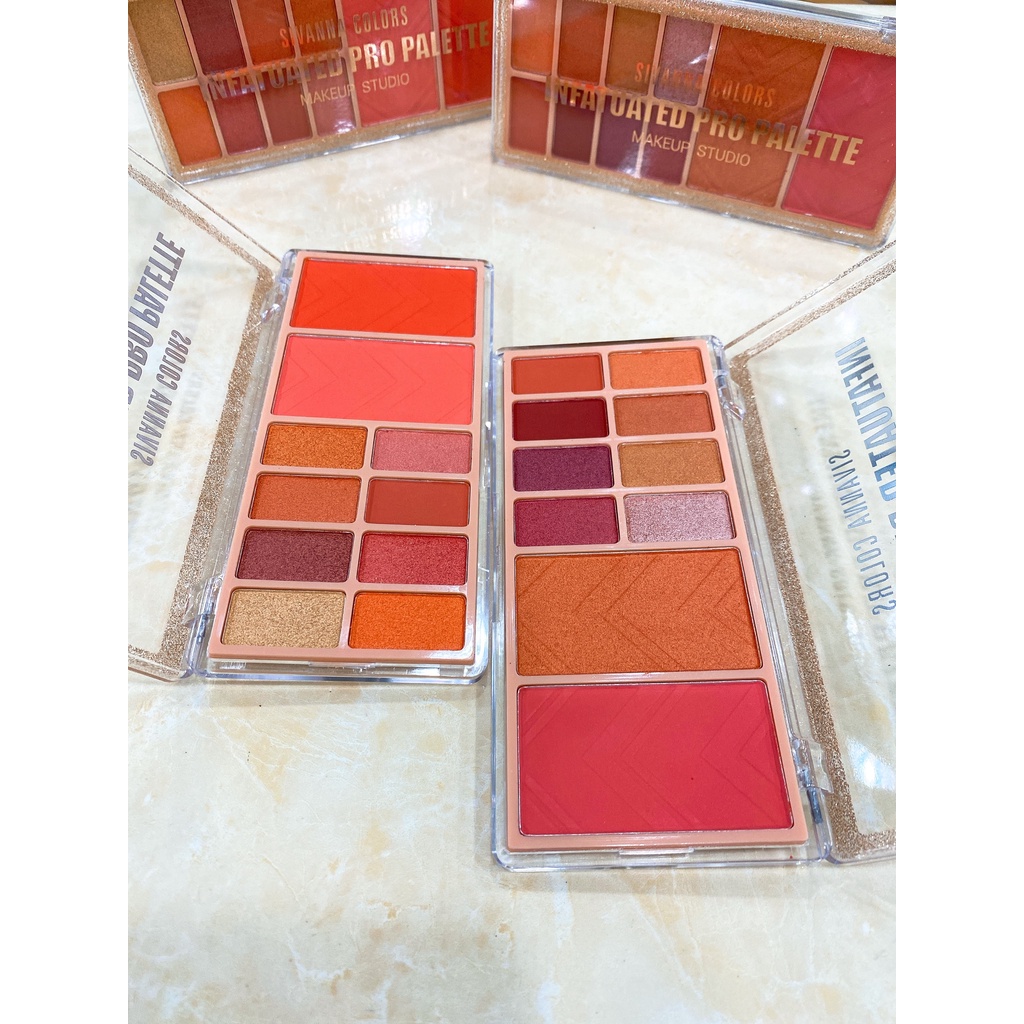 Bảng Phấn Mắt Và Má Hồng Sivanna Colors Infatuated Pro Palette HF5021 Thái Lan