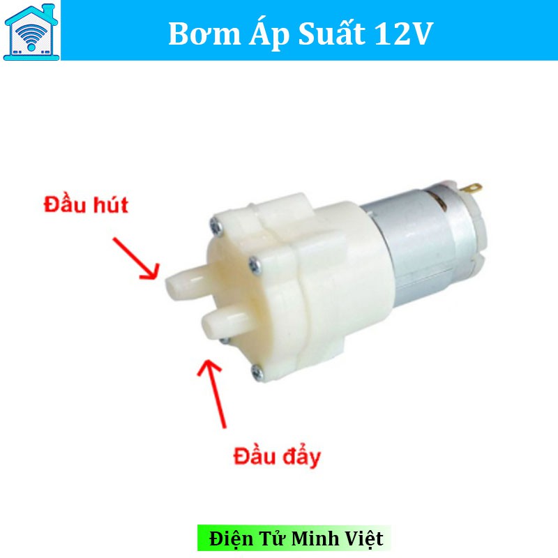 Bơm màng - Bơm nước tự mồi 12V Sử dụng động cơ 365