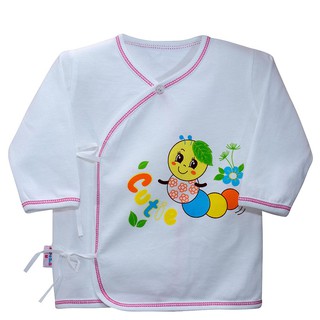 (bé 3-7kg) Áo sơ sinh cột dây TD AL0412 HELLO B&B - HELLO BB