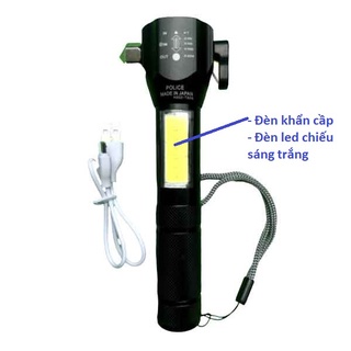 Đèn pin cứu hộ đa chức năng siêu sáng kèm pin sạc dự phòng