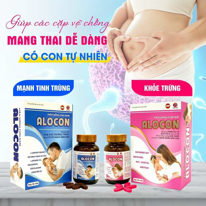 Viên Uống Tăng Khả Năng Thụ Thai Alocon Nữ Vạn Tam Giúp Tăng Cường Sinh Lý Điều Hòa Kinh Nguyệt Khỏe Buồng Trứng
