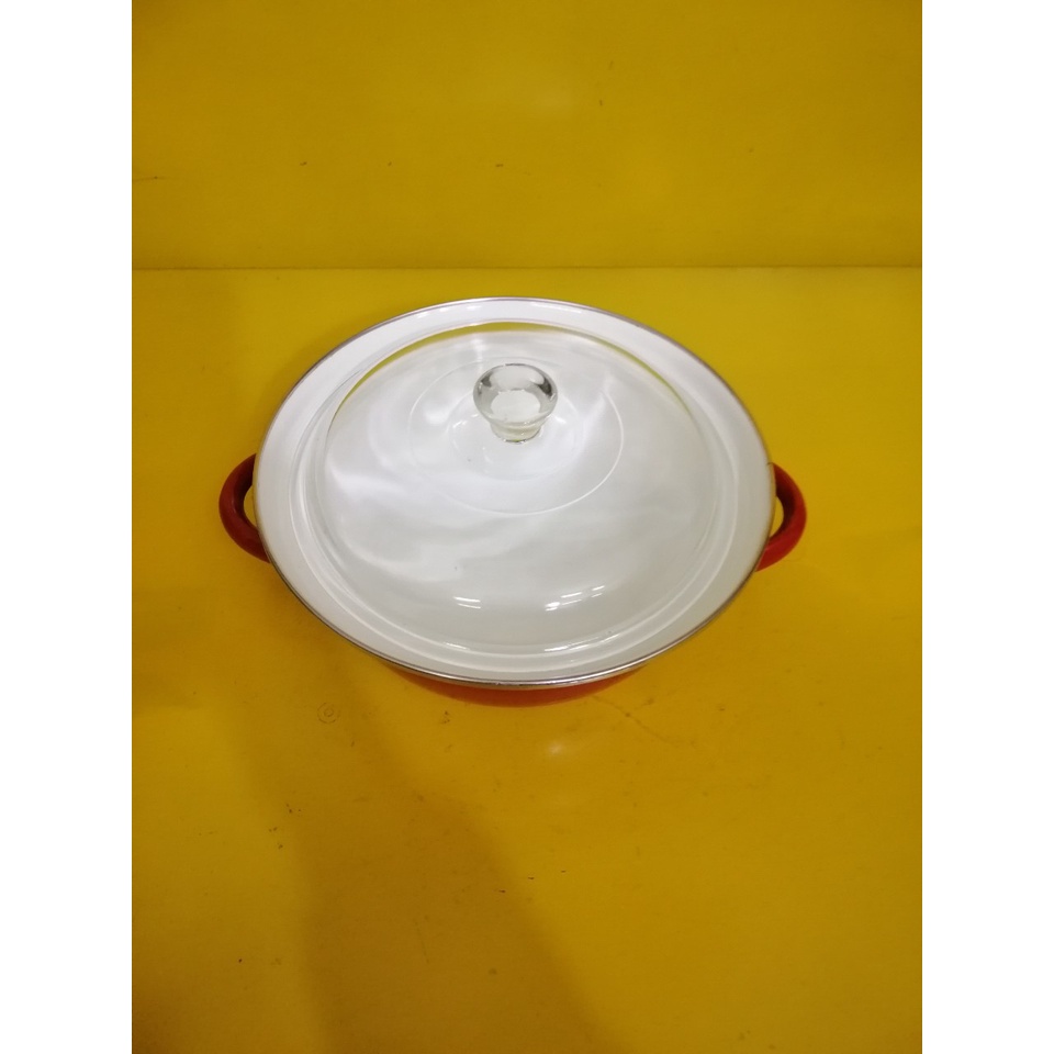 Nồi men chống dính nội địa Nhật, size 23cm, cao 8cm (mã 717), Dùng được bếp từ