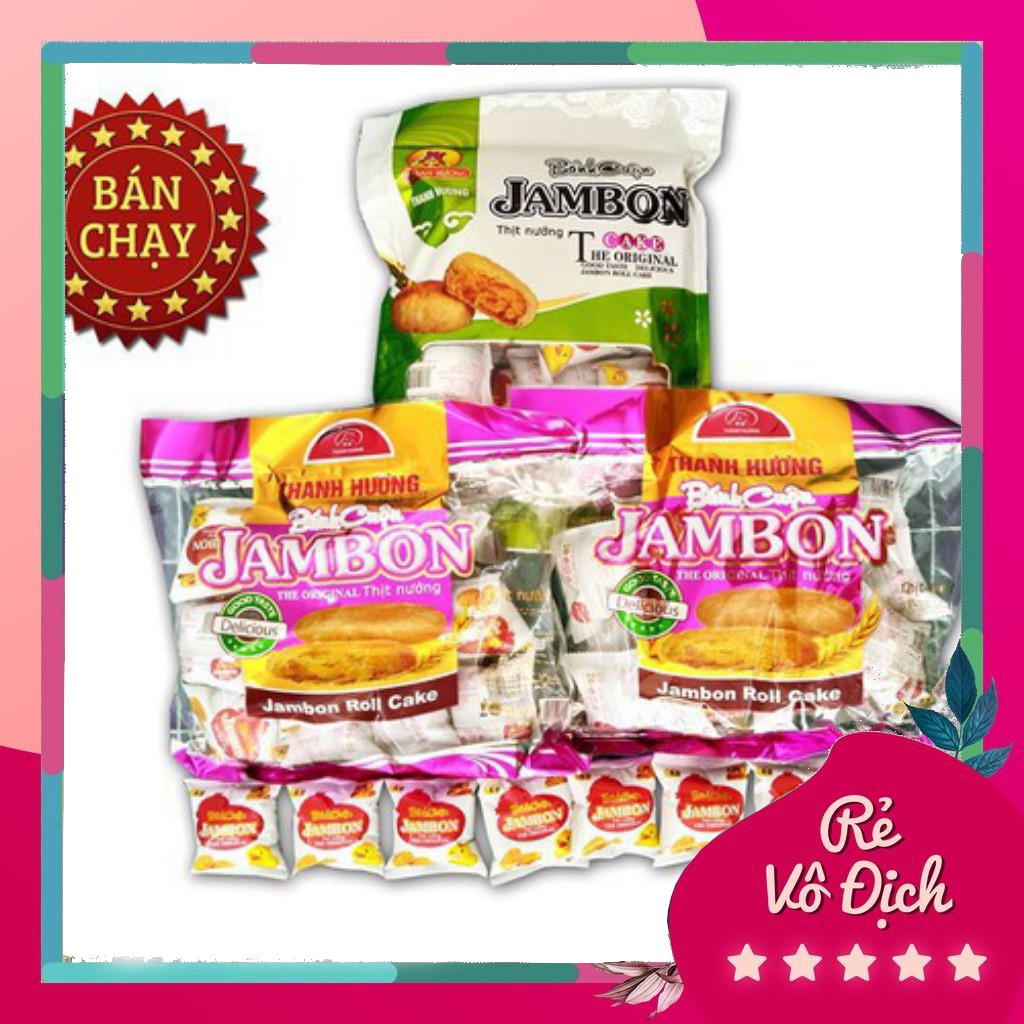 ( Hàng new ) Bánh cuộn Jambon thịt nướng Thanh Hương b225