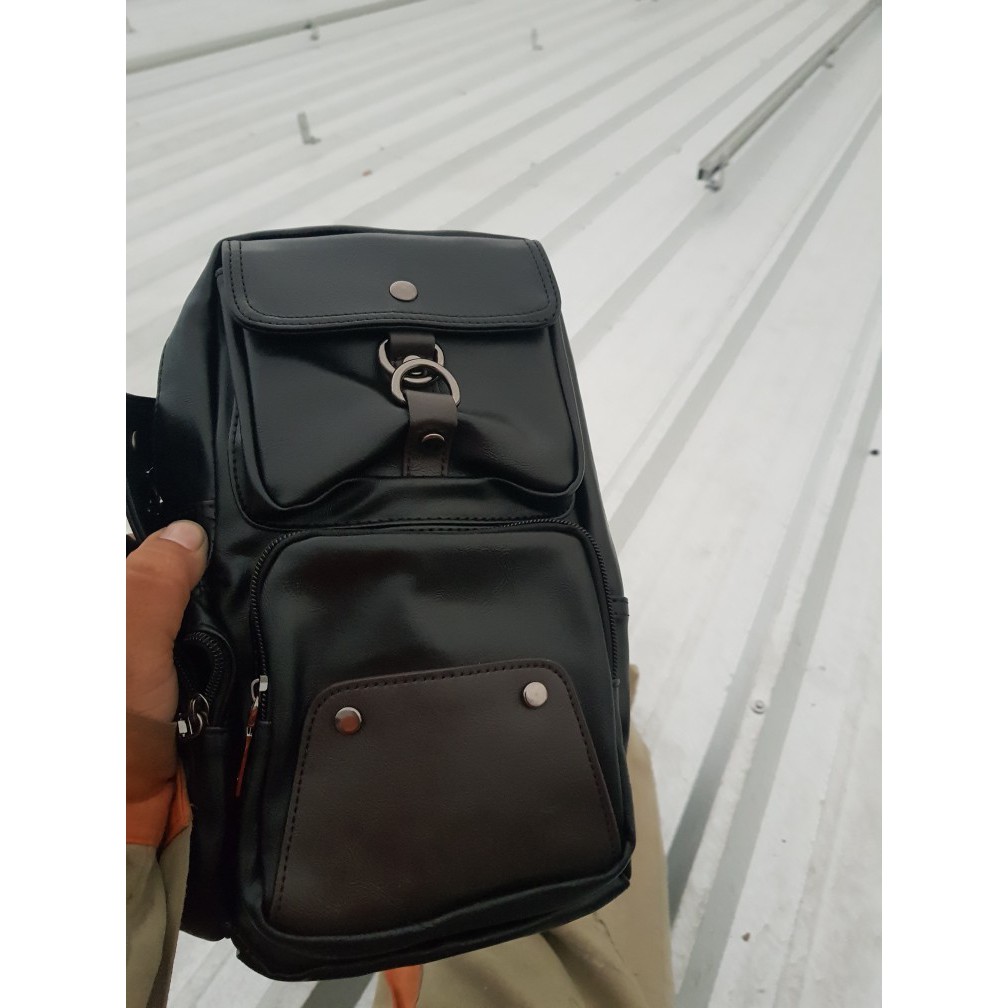 Túi đeo chéo da 5 ngăn 9853, túi đeo chéo realer 5 ngăn thời trang cao cấp | BigBuy360 - bigbuy360.vn