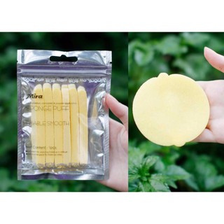 Bông Mút Bọt Biển Rửa Mặt Dạng Nén _ Bọc 12 Miếng _