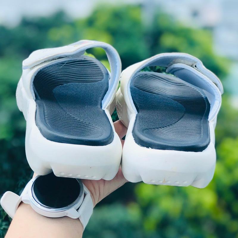 ép 𝐀𝐃𝐕𝐄𝐍𝐓𝐔𝐑𝐄 ❤️FREESHIP + FullBox❤️dép adv quai ngang thể thao nam nữ Balô adventure đế độn cao 4cm Trắng-đen