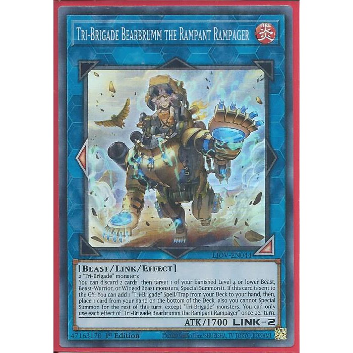 LIOV-EN044 Tri-Brigade Bearbrumm the Rampant Rampager – Super Rare