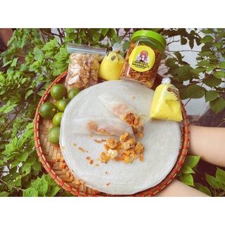 Combo Bánh Tráng Phơi Sương Muối Tôm (Tóp mỡ + bơ )