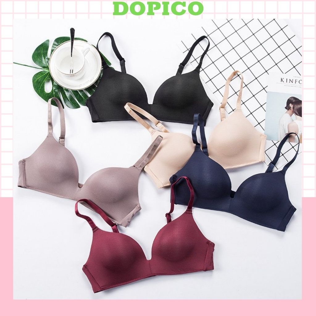 Áo ngực không gọng su nữ mút mỏng, áo lót nâng ngực đẹp DOPICO A799