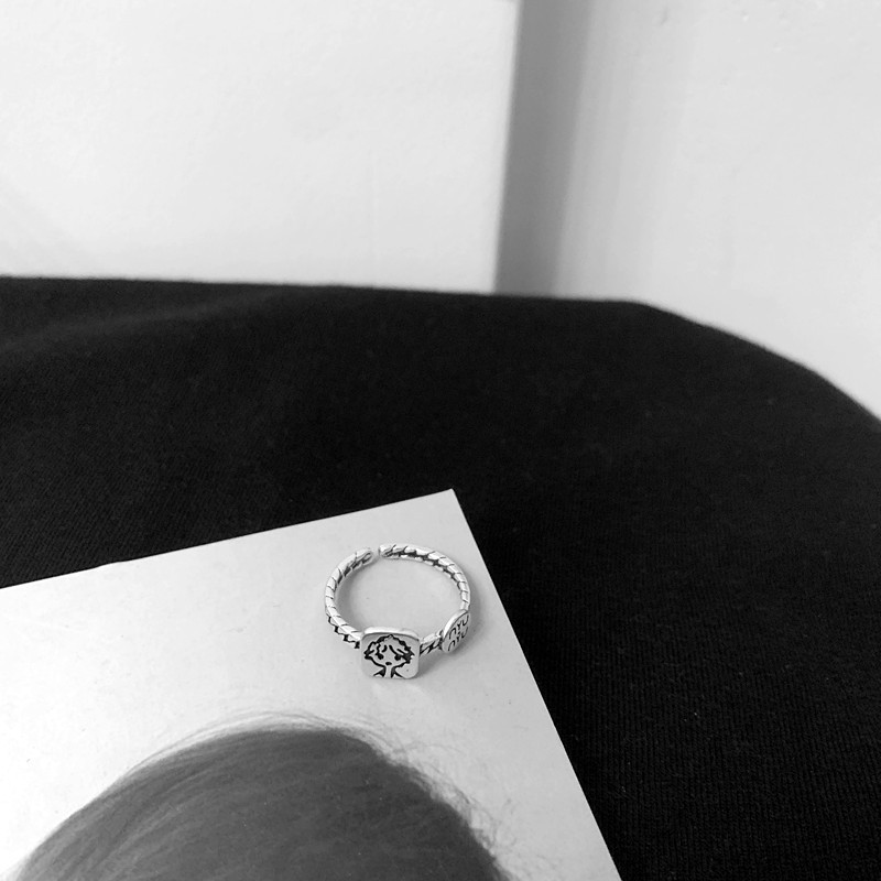 Nhẫn nữ kim loại dạng hở phong cách vintage cực đẹp