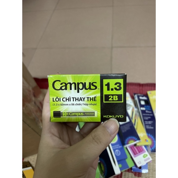 Ruột Chì 2B 1.3 mm Campus BL-PRE-1.3 (60 mm x 6 Ngòi) (nhật bản)