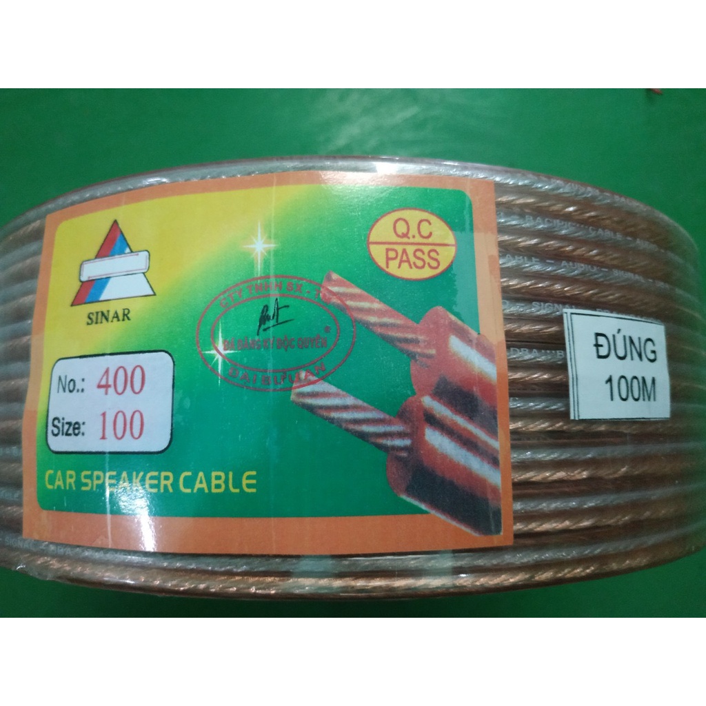 Dây loa NÚI Cao Cấp đủ 100Tim, 200Tim, 300Tim - Kết nối tín hiệu Loa Âm Thanh Tốt Cuộn 100 mét