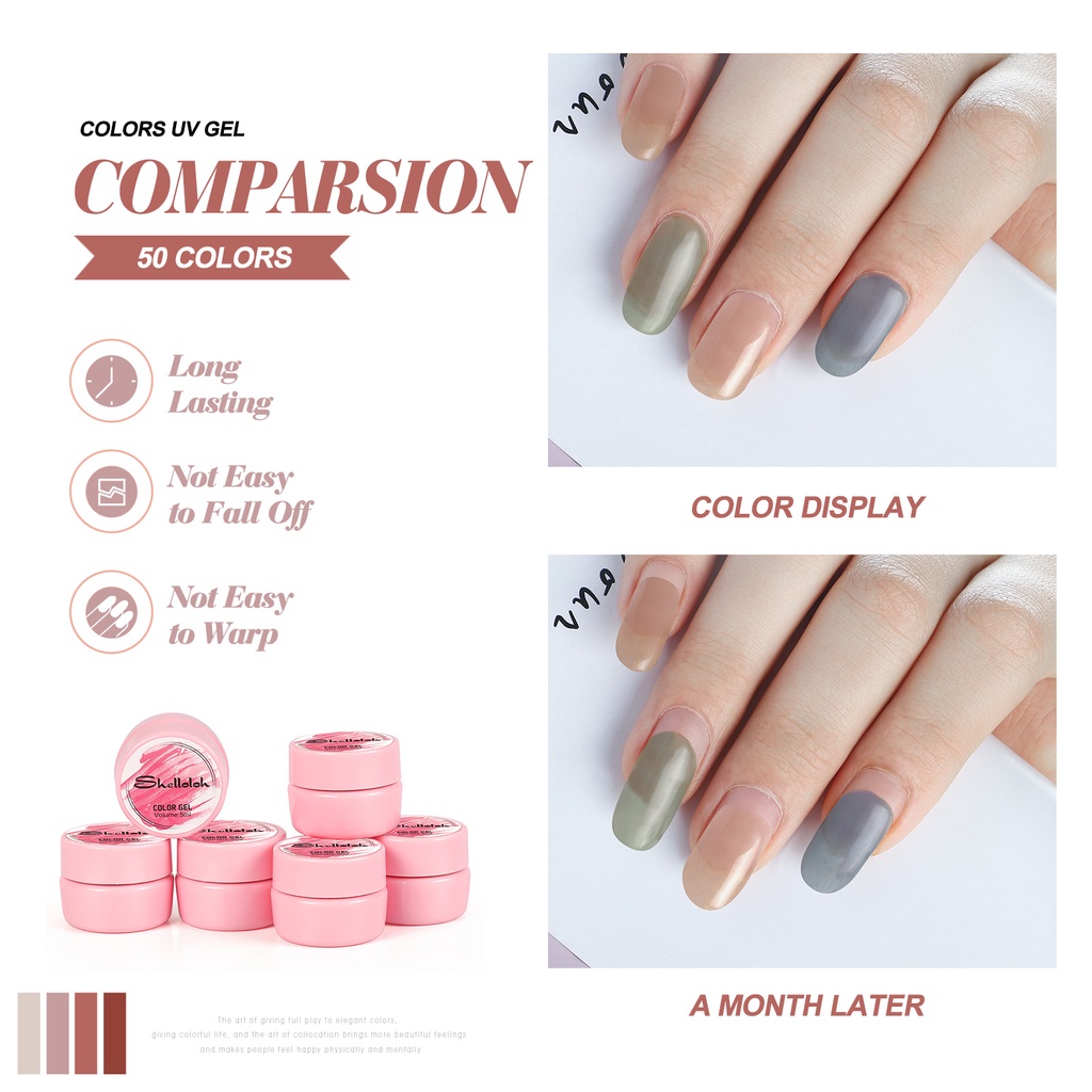 [Hàng mới về] Lọ Gel Sơn Móng Tay Shelloloh Sấy Khô Bằng Đèn Uv 5ml (37-50)