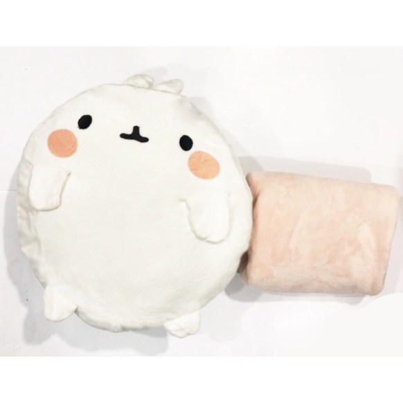 gấu bông chăn molang GBC9 dễ thương cute gối kèm chăn lông thêu