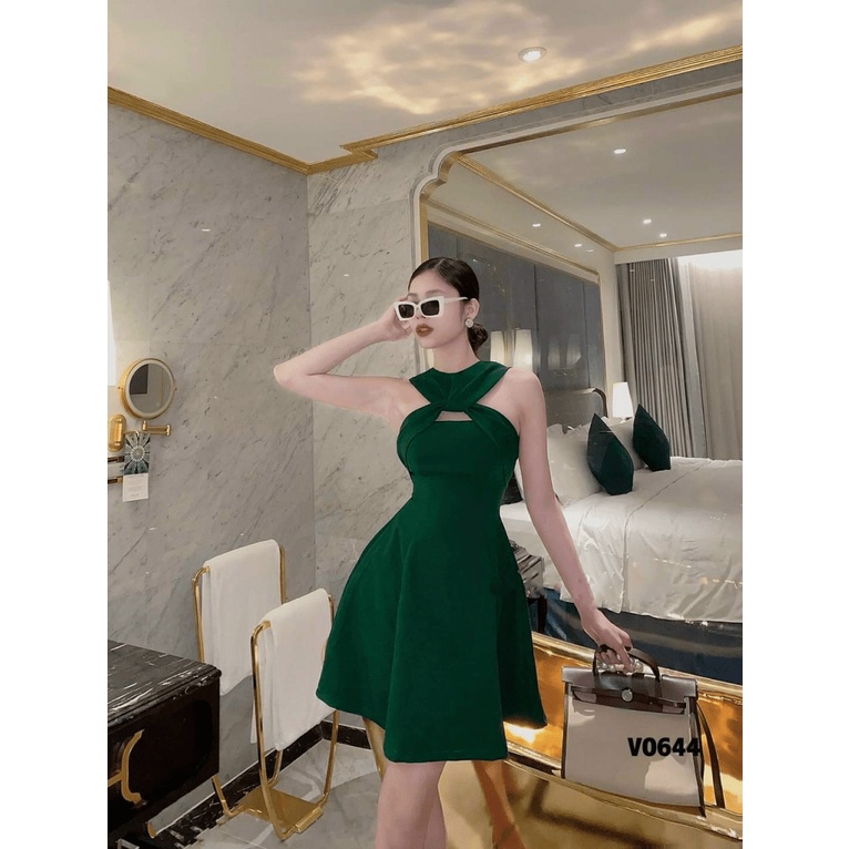 Đầm Xòe Xoắn Ngực Có Mút Chất Umi Mềm Mát Co Giãn Tốt Mặc Đẹp Tôn Dáng [NEW UNISEX]