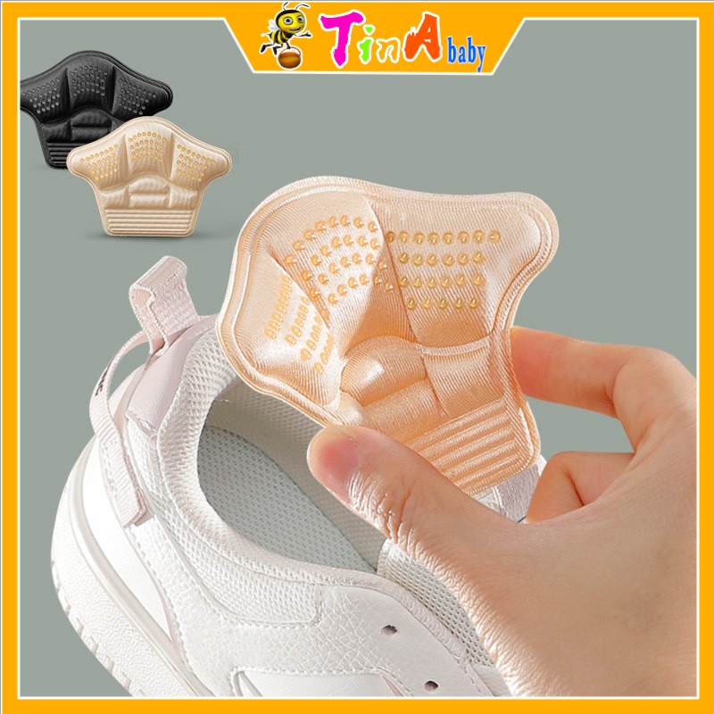 Miếng lót giày 1 cặp cho  thể thao , cao gót, giày tây bảo vệ gót sau bằng xốp mềm mại chống trượt hình vương miện E770
