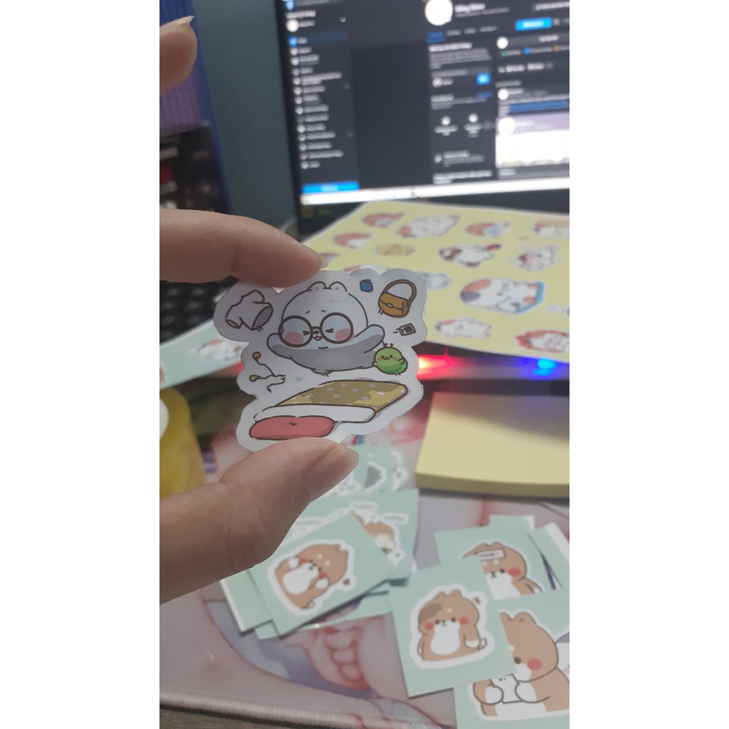 Sticker Tonton Friends - Tonton và những người bạn dán trang trí điện thoại, mũ bảo hiểm, vali, laptop..siêu đẹp #1