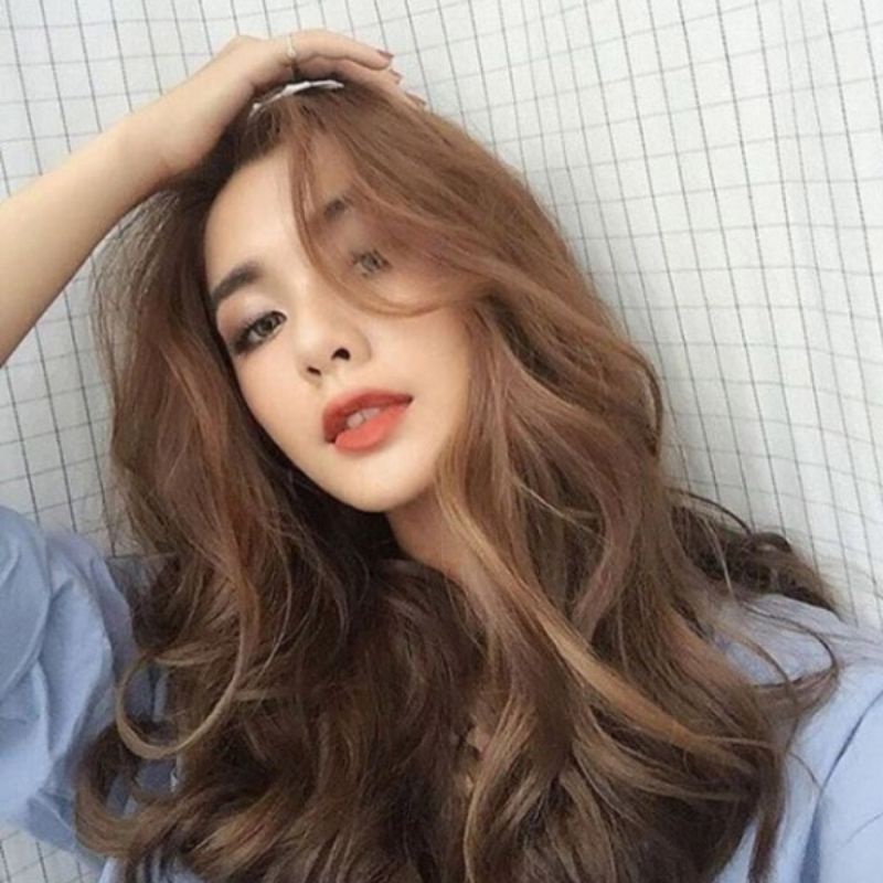 Combo nhuộm nâu tây sáng kèm oxi trợ nhuộm và găng tay nên từ nevel 4-5