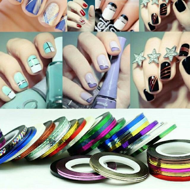 Kim tuyến nail kim ngân 5k=3 cuộn