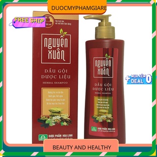 Dầu gội Dược liệu Nguyên Xuân nâu 200ml/250ml/385ml dành cho tóc thường,hư tổn,gàu ngứa...